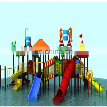 TX-93801 Outdoor or indoor swimming pool with fiberglass slide, children's recreation water house