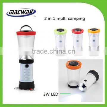 2 in1 multifunction 3W led camping tent light