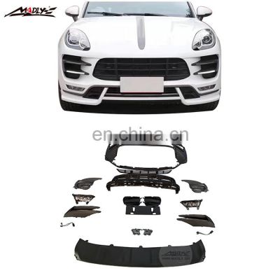 Madly PP Material Body kits For Porsche Macan 95B upgrade to Turbo Front Bumper Facelift for Macan Front Bumper 2014-2017 Year