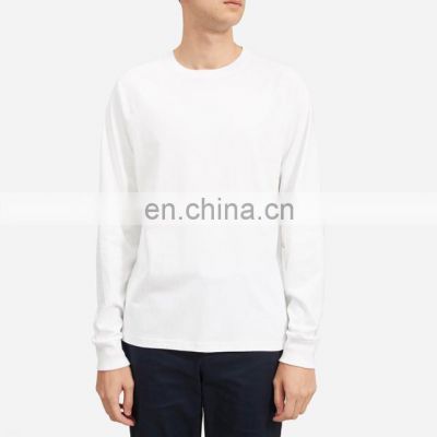 custom fashion Popular Outside O-Neck Long-Sleeve Cotton T-Shirt Men's T Shirt 2021