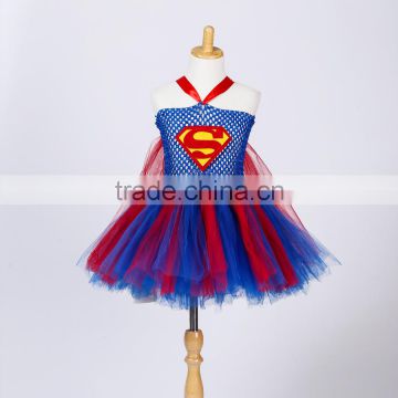 Superman tutu dress girl dress of ballet style