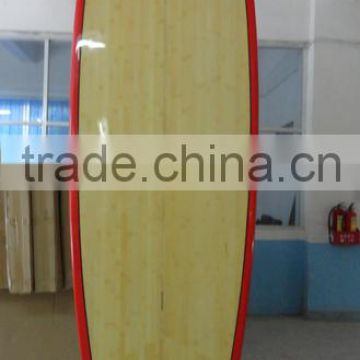 round nose deck&bottom bamboo SUP paddle