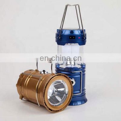 Rechargeable Portable Outdoor Led Solar Camping Lantern with Solar