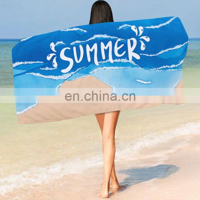 Luxury Designer Manufacturer Yellow Stripe Soft Black Hawaii Wholesale Custom Mermaid Logo White Beach Towels