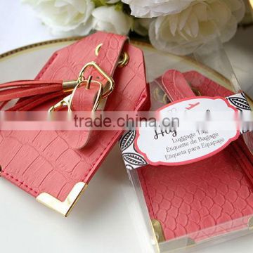 Leather Luggage Tags Wedding Favor