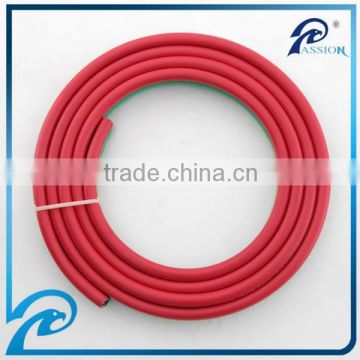 Braided synthetic polyester thread reinforced oxygen acetylene twin hose for gas soldering