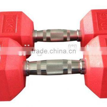 Fashionable stylish high quality custom hex cement dumbbells