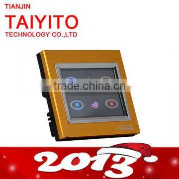 TAIYITO Brushed Metal frame touch screen zigbee light switches