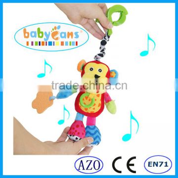 Babyfans Monkey Best Made Stuffed Plush Animal Shape Musical Baby Toys