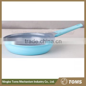 Die-casting non-stick kitchenware stainless steel deep frying pan