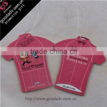 T-shirt hanging paper car air freshener for gifts                        
                                                Quality Choice