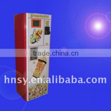 2011 hot attravel coin/bill-operated porcorn vending machine