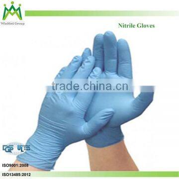 Factory powder free blue non-sterile gloves