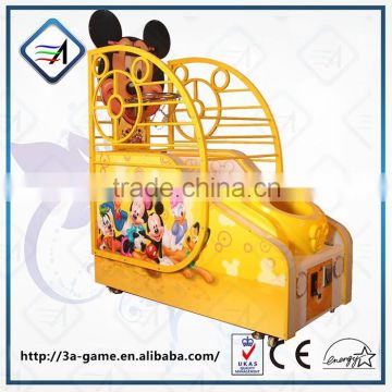 coin operated mickey basketball game machine