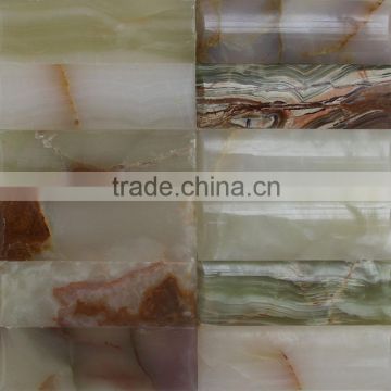 Goldenstar jade marble circle mosaic for sale NYRL-KGYL