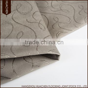 plain and classical style water washable blackout curtain fabric
