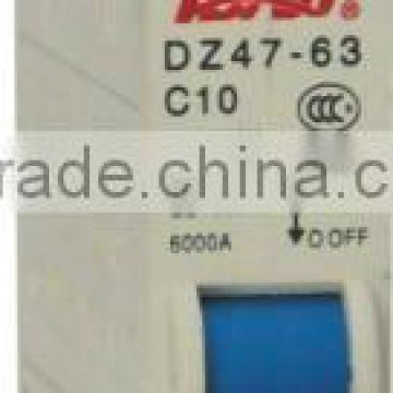 Hot sell DZ47-63-1p C45 miniature circuit breaker MCB