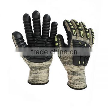 Foam Rubber HPPE Liner TPR Back Protection Cut Resistant Working Gloves