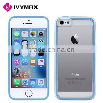 Transparent clear TPU case cover for iPhone5se mobile phone case