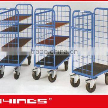 4 Wheels Wire Mesh Storage Cart