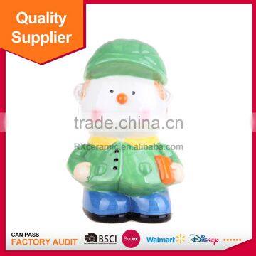 Hot sale good quality hand-painted cartoon ceramic piggy bank