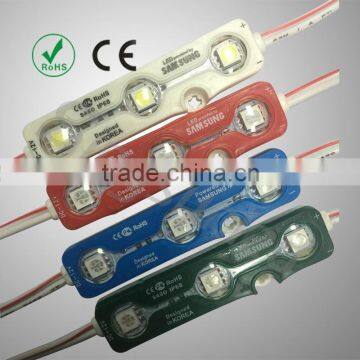 2016 hot sales 12V 3 chips waterproof smd 5050 led module