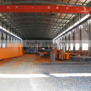 China supplier steel structure workshop with crane for Asia and Africa and south America
