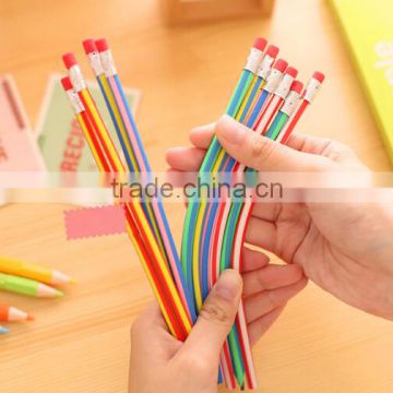 Flexible Soft Pencils With Eraser / Bendy pencils / magic pencils
