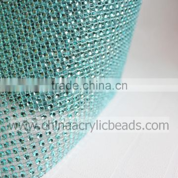 10 yards wholesale crystal rhinestone artificial mesh banding for decoration