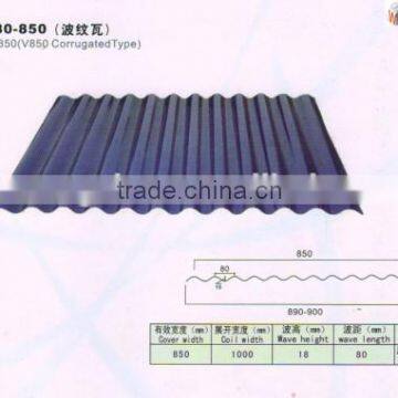 Zinc Coat Steel Roof Tile Sheet Material