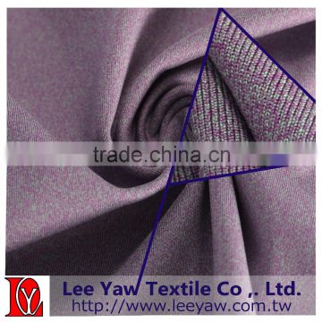 polyester microfiber heather spandex interlock fabric