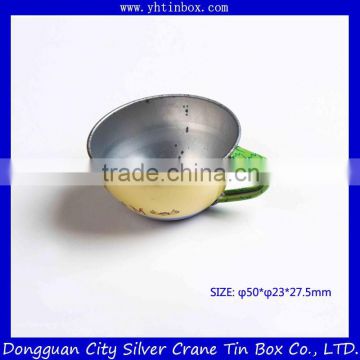 Customer design tin tea cup