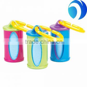 Plastic scented nappy bag with color box package