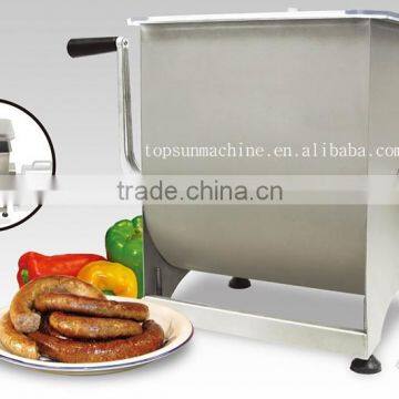 two- way use electric and manual stainless steel meat mixer