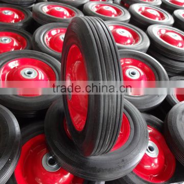 top quality competitive price rubber material 8 inch solid wheel 8x1.75
