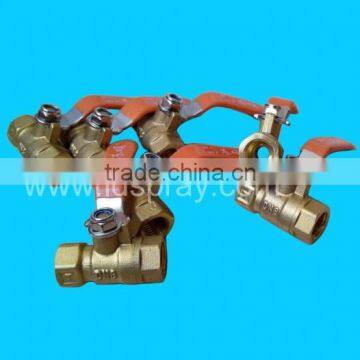 brass water pipe valve ball