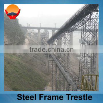 China Honglu Prefab Steel Building Steel Frame Trestle
