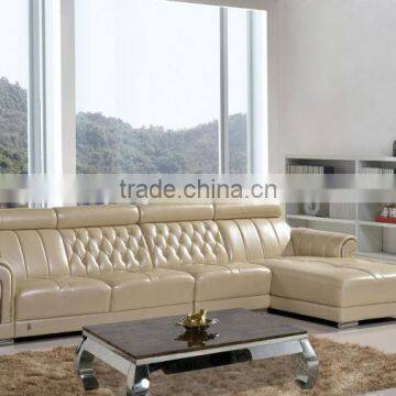 latest design genuine leather living room sofa EF-007