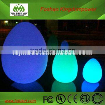 Rechargeable battery illuminated plastic flashing led egg lights
