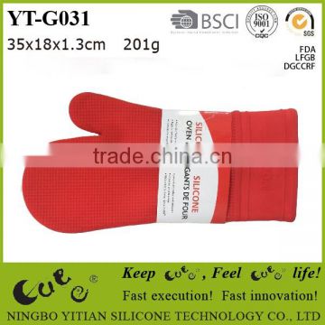 heat resistant silicone oven mitt gloves YT-G031