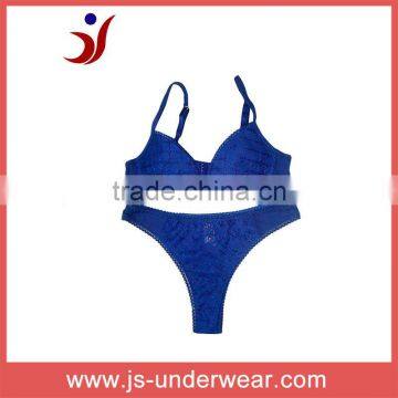 wholesale fashional embroidery valentine bra set