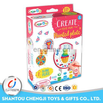 Funny DIY drawing toys colored painting creative plate kids draw