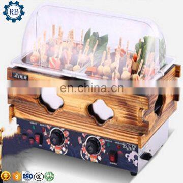 Wooden Appearance Chinese Style Heavy Duty Oden Machine with a dust cover
