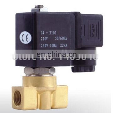 PU-05 Wiring type 2 way direct acting NC brass G1/4" bsp Dental machine steam solenoid valve FKM Seal orifice 5mm