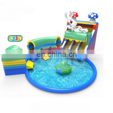 rabbit china commercial inflatable water park for sale