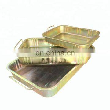 Zinc Plating Color Oil Drainer Pan Drip Tray For Repair Cars