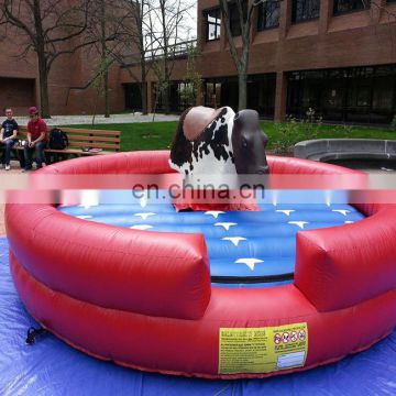 US flags design red inflatable mechanical gamel inflatable rodeo bull