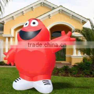 Hot sell inflatable red cartoon character for decoration