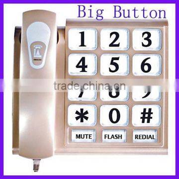 Big Button telecommunication big captioning corded telephone