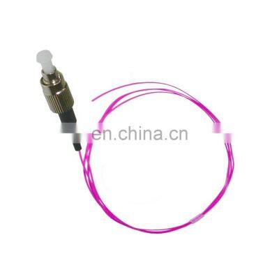 FC Multi mode 0.9mm OM4 FTTH Fiber Optic Pigtail PVC LSZH 1.5 meters Fiber Patchcord